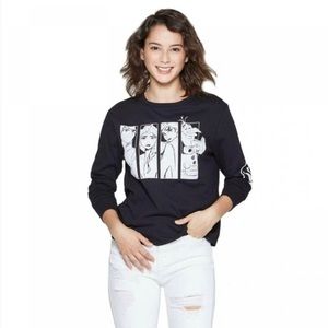 NWT Frozen ll black character long sleeve shirt